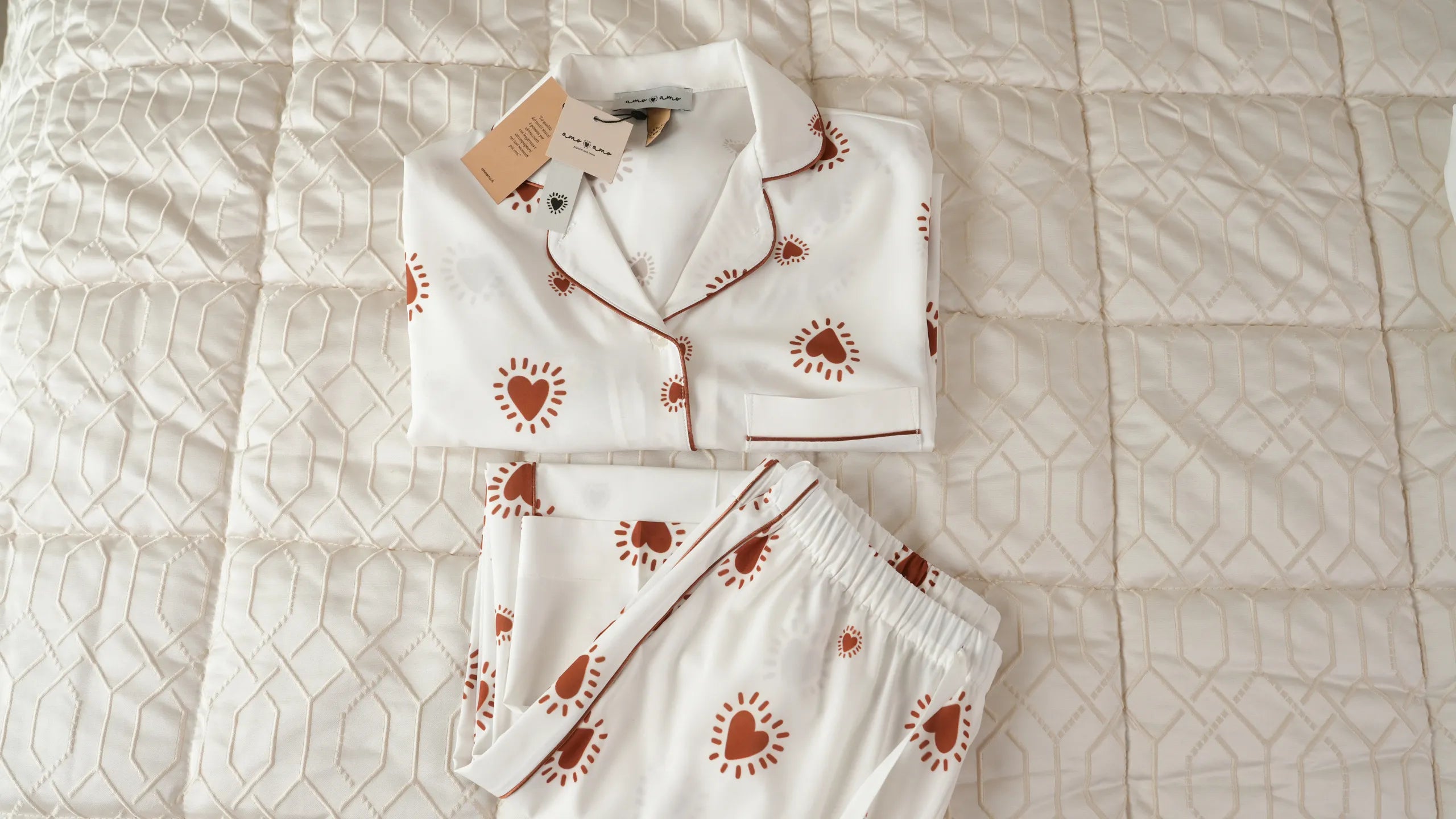 Pigiama Cuori Bronzo