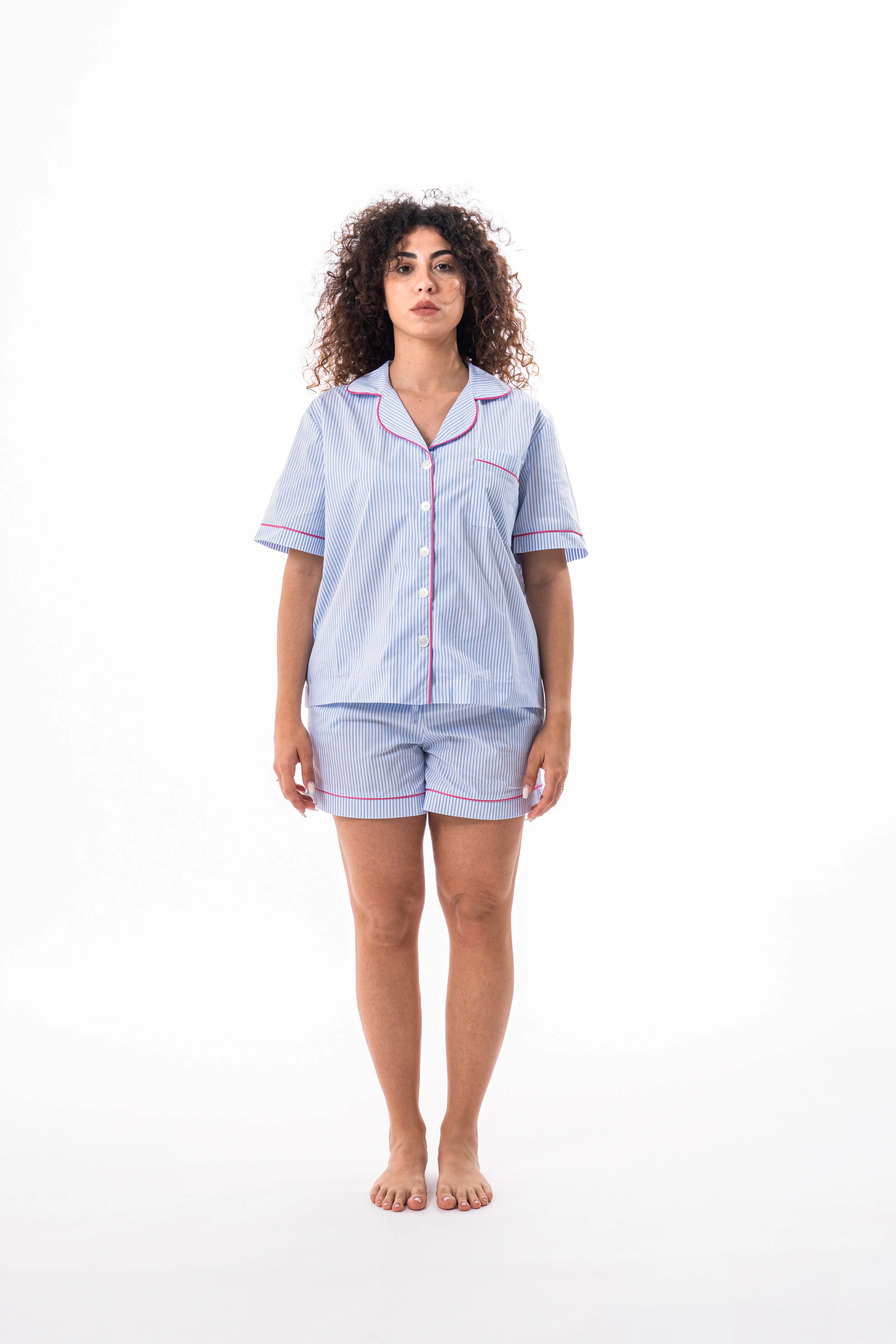 Nuvola rigata pink donna